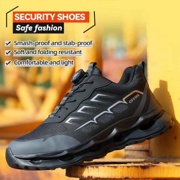 Work Sneakers Mens – 2024 Lightweight Anti-Smash Safety Shoes - Image 6