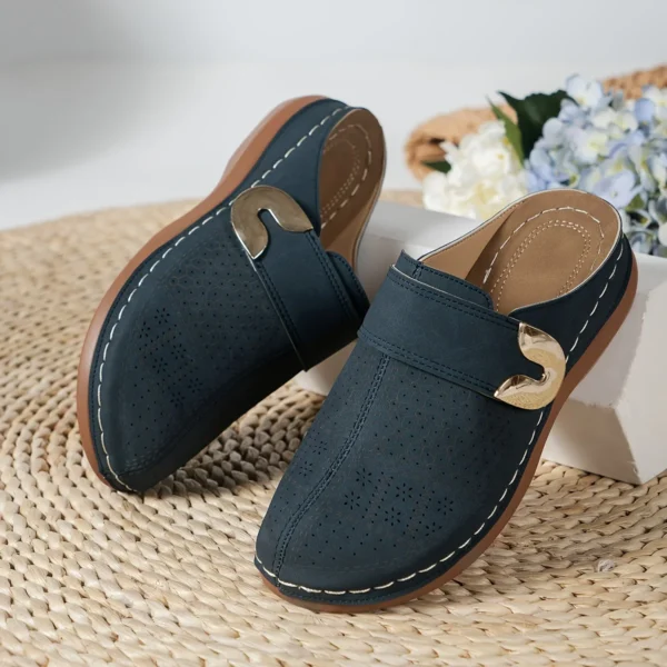 Comfy Work Shoes Womens: Chic Wedge Sandals with Comfort Cushioning - Image 3