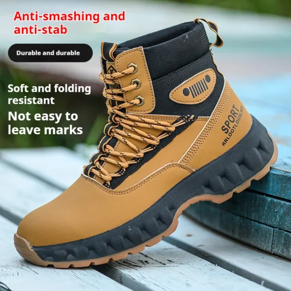 Work Sneakers Mens – Steel Toe, Anti-Smash, Protective Safety Shoes - Image 3