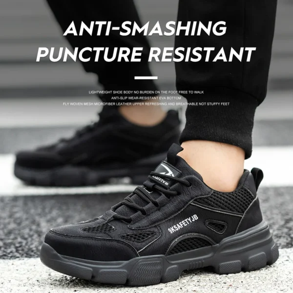 New Work Sneakers Mens – Lightweight, Breathable, Indestructible Safety Shoes - Image 5