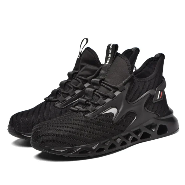 Work Sneakers Mens – Lightweight Steel Toe, Slip-Resistant Safety Shoes