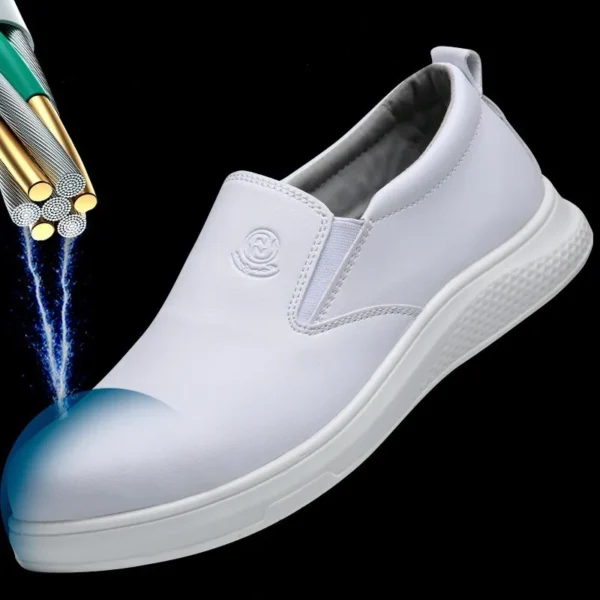 Work Sneakers Mens – Lightweight Breathable Anti-Static Safety Shoes - Image 5