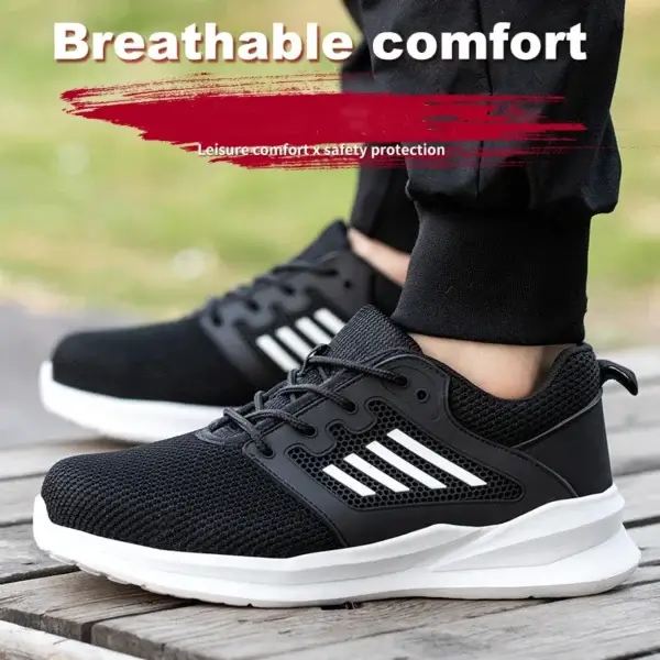 Work Sneakers Mens – Lightweight Indestructible Steel Toe Safety Shoes - Image 4