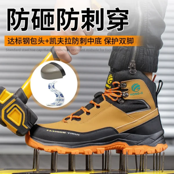 Work Sneakers Mens – Steel Toe, Anti-Slip, Indestructible Safety Shoes - Image 4
