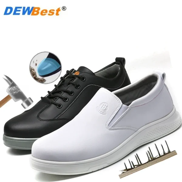 Work Sneakers Mens – Lightweight Breathable Anti-Static Safety Shoes