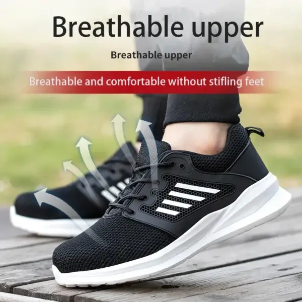 Work Sneakers Mens – Lightweight Indestructible Steel Toe Safety Shoes - Image 3