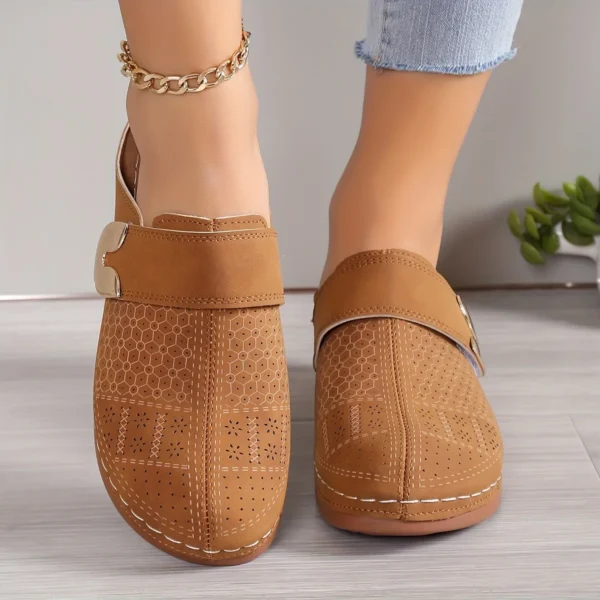 Comfy Work Shoes Womens: Chic Wedge Sandals with Comfort Cushioning - Image 2