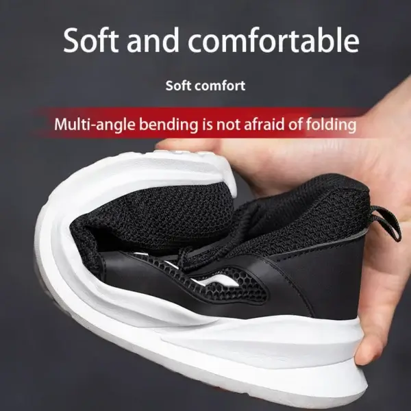 Work Sneakers Mens – Lightweight Indestructible Steel Toe Safety Shoes - Image 2