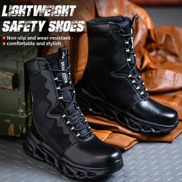 Work Sneakers Mens – Comfortable Wide Toe Non-Slip Breathable Work Shoes - Image 3