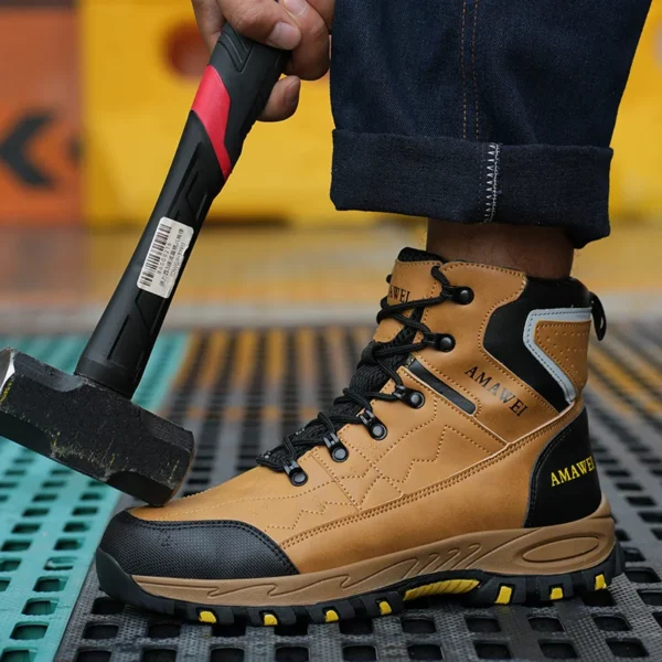 Work Sneakers Mens – Winter Steel Toe Indestructible Safety Boots for Protection - Image 2