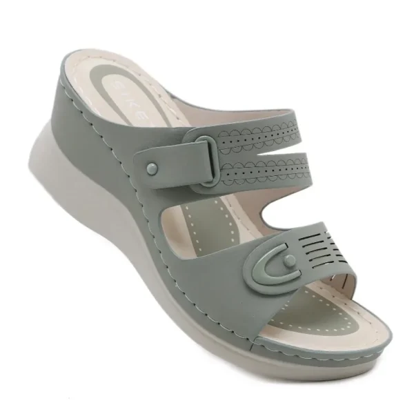 Women Platform Slippers Retro Casual Beach Sandals Peep Toe Shoes