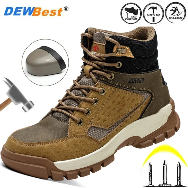 Work Sneakers Mens – Steel Toe, Anti-Smash, Protective Safety Shoes