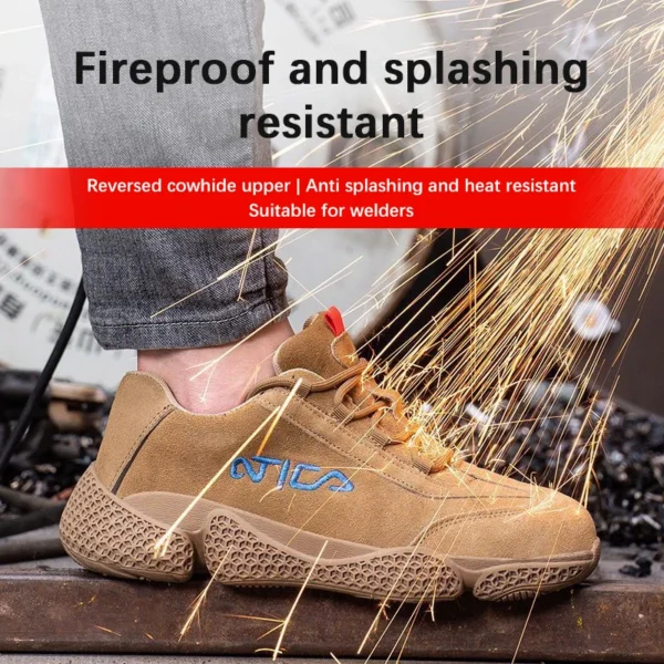 Work Sneakers Mens – Anti-Slip, Impact Resistant, Comfortable Safety Shoes - Image 3