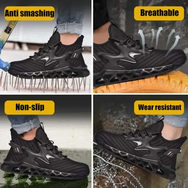 Work Sneakers Mens – Lightweight Steel Toe, Slip-Resistant Safety Shoes - Image 2