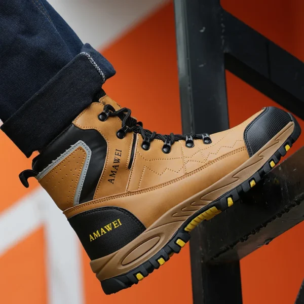 Work Sneakers Mens – Winter Steel Toe Indestructible Safety Boots for Protection - Image 4