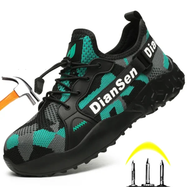 Work Sneakers Mens – Fashionable Puncture-Proof Indestructible Safety Shoes