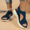 Comfy Work Shoes Womens: Summer Comfort Platform Wedge Sandals - Image 3