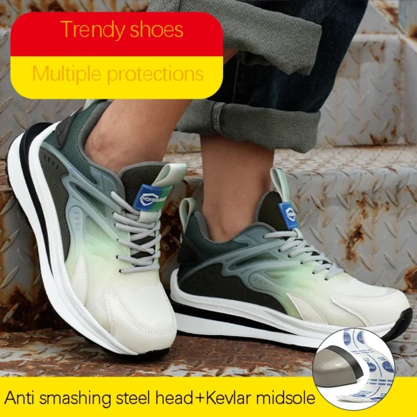 Work Sneakers Mens – Lightweight Steel Toe Safety Shoes for Maximum Protection - Image 2