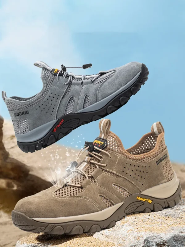 Work Sneakers Mens: Breathable Steel Toe Anti-Puncture Safety Boots. - Image 3