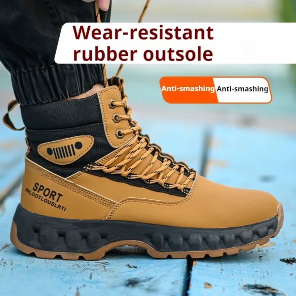 Work Sneakers Mens – Steel Toe, Anti-Smash, Protective Safety Shoes - Image 5