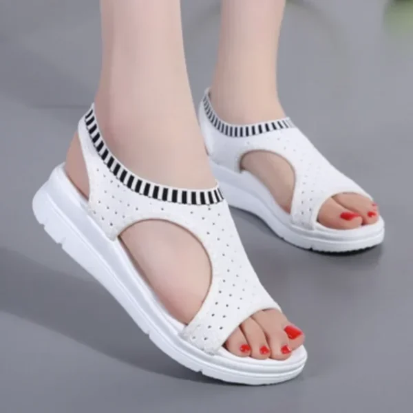 Comfy Work Shoes Womens Breathable Wedge Heel Summer Platform Sandals