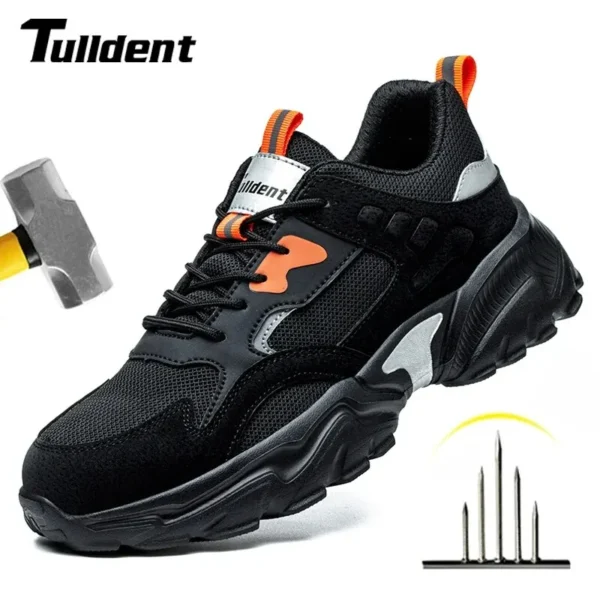 Work Sneakers Mens – Steel Toe, Puncture-Proof, Lightweight Safety Shoes