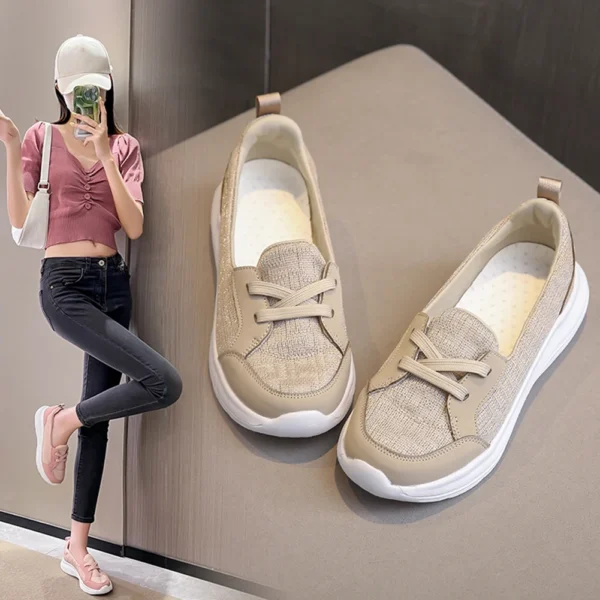 Comfy Work Shoes Womens Slip On Orthopedic Arch Support Sneakers - Image 2