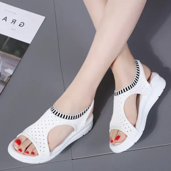 Comfy Work Shoes Womens Breathable Wedge Heel Summer Platform Sandals - Image 4