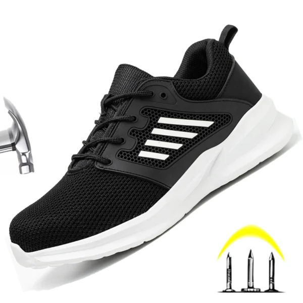 Work Sneakers Mens – Lightweight Indestructible Steel Toe Safety Shoes