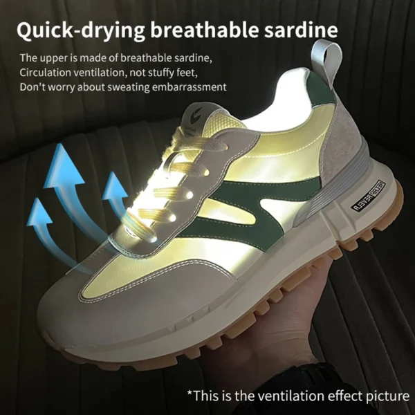 SOMILISS Genuine Leather Women Sneakers Lace-Up Round Toe Casual Shoes - Image 4