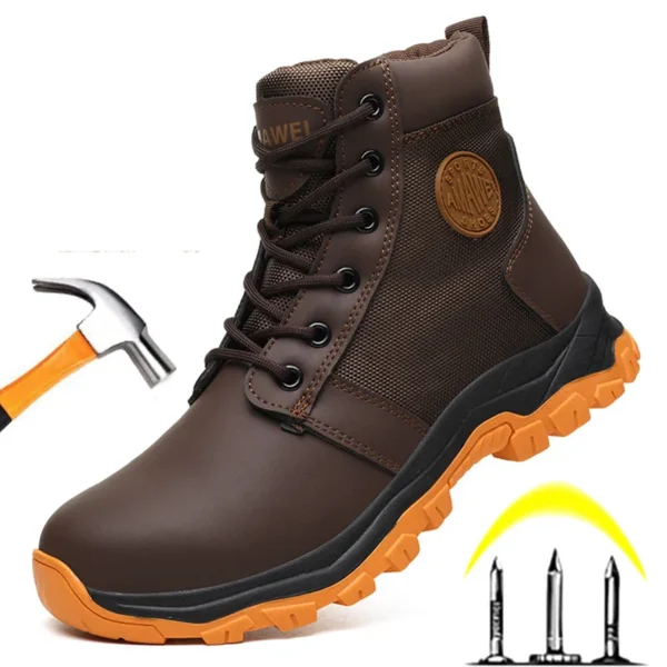 Work Sneakers Mens – Indestructible Steel Toe Puncture-Proof Safety Shoes