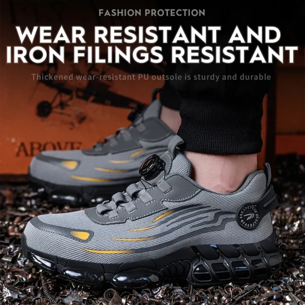 Work Sneakers Mens – Breathable Anti-Smash & Anti-Puncture Safety Shoes - Image 4