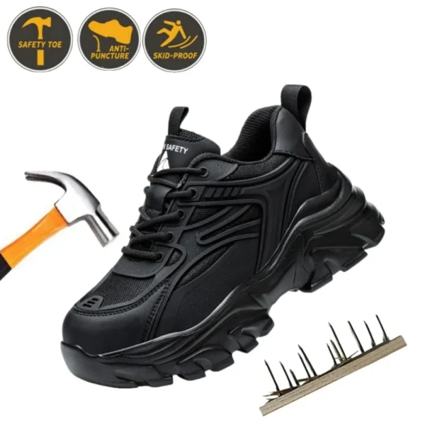 Work Sneakers Mens – Puncture-Resistant, Lightweight & Comfortable Safety Shoes - Image 2