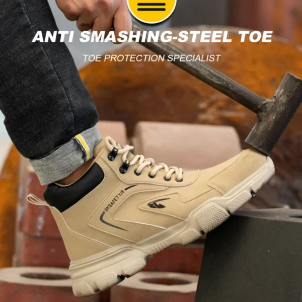Work Sneakers Mens – Steel Toe High-Top Safety Shoes for Maximum Protection - Image 3