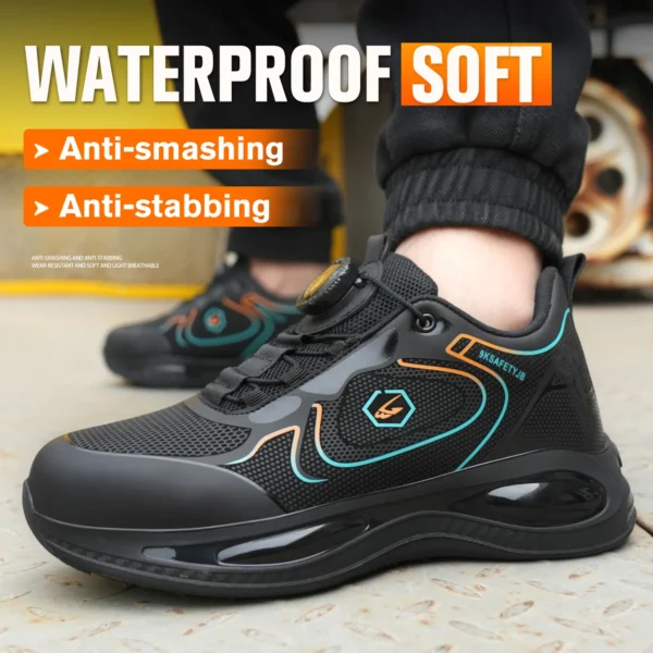 Work Sneakers Mens – Lightweight Steel Toe Safety Shoes for Protection - Image 3