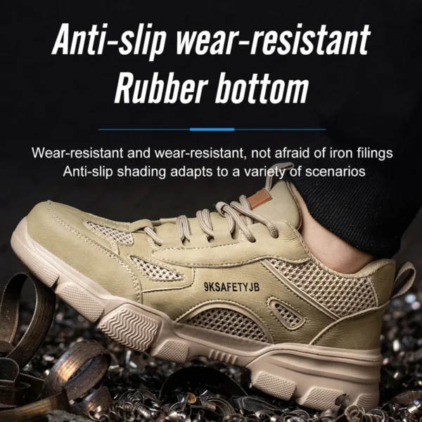 New Work Sneakers Mens – Lightweight, Breathable, Indestructible Safety Shoes - Image 3
