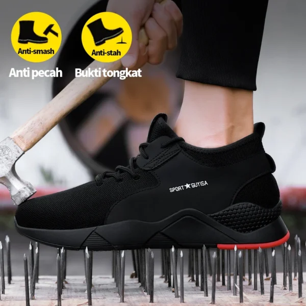 Work Sneakers Mens – Anti-Slip, Puncture-Proof Safety Shoes for Construction