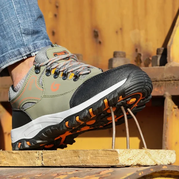 Work Sneakers Mens: Steel Toe Waterproof Anti-Puncture Safety Shoes. - Image 4