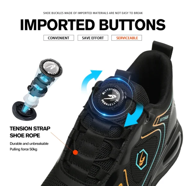 Work Sneakers Mens – Lightweight Steel Toe Safety Shoes for Protection - Image 4