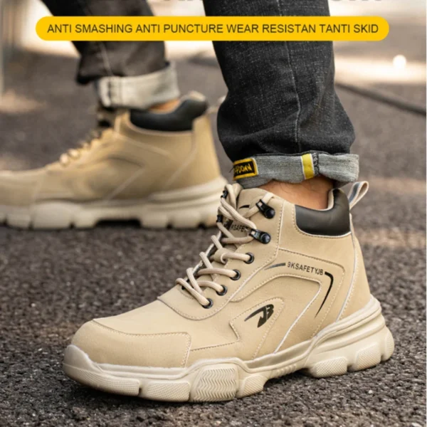 Work Sneakers Mens – Steel Toe High-Top Safety Shoes for Maximum Protection - Image 4