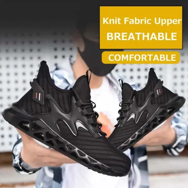 Work Sneakers Mens – Lightweight Steel Toe, Slip-Resistant Safety Shoes - Image 5