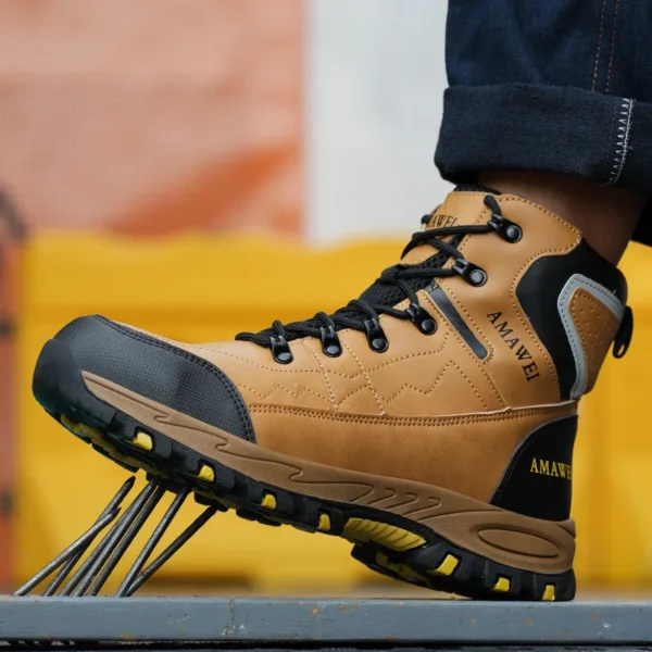 Work Sneakers Mens – Winter Steel Toe Indestructible Safety Boots for Protection - Image 3