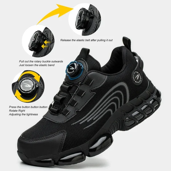 Summer Work Sneakers Mens – Breathable, Lightweight, Anti-Smash, Safety Shoes - Image 4