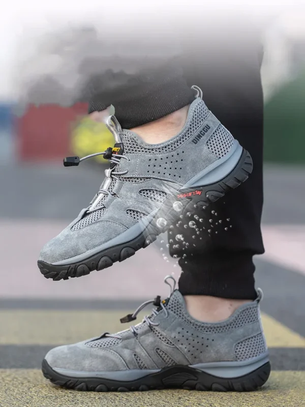 Work Sneakers Mens: Breathable Steel Toe Anti-Puncture Safety Boots. - Image 4