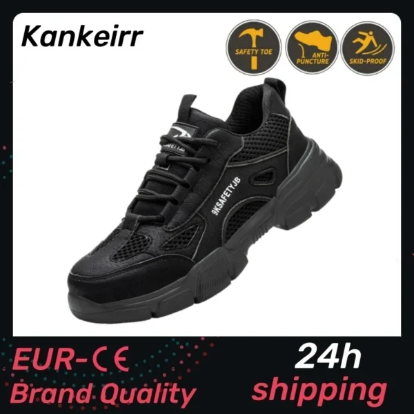 Work Sneakers Mens – Lightweight Breathable Safety Shoes for Durability & Comfort
