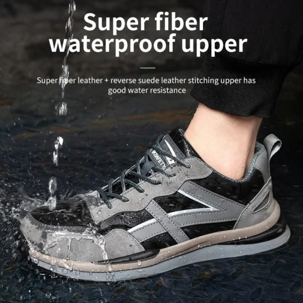 Work Sneakers Mens: Comfortable Steel Toe Safety Shoes. - Image 4