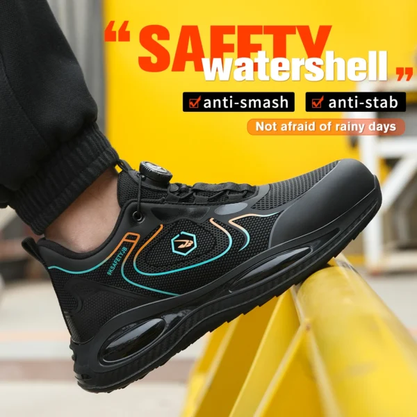 Work Sneakers Mens – Lace-Free Steel Toe Safety Shoes for All-Day Comfort - Image 5