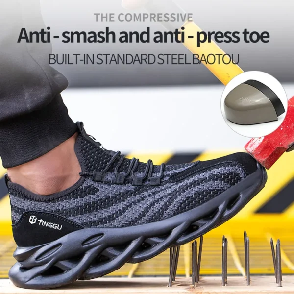 Anti-Impact Work Sneakers Mens: Safe & Comfortable
