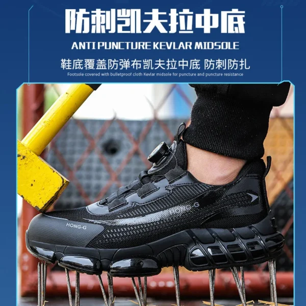 Work Sneakers Mens – Steel Toe, Anti-Slip, Indestructible Safety Shoes - Image 2