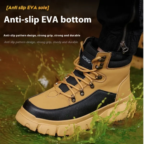 Work Sneakers Mens – Indestructible Steel Toe Safety Shoes with Non-Slip Sole - Image 6